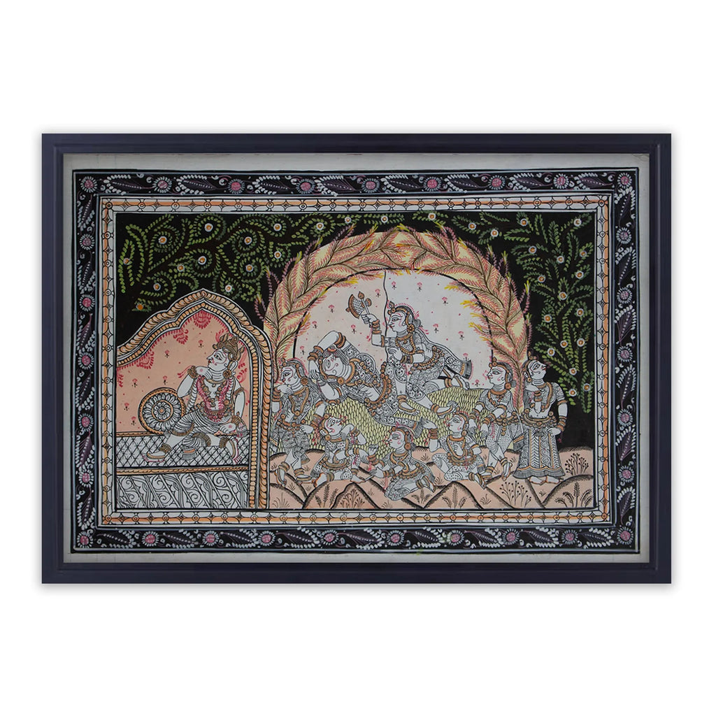 Orissa Pattachitra - Krishna Radha