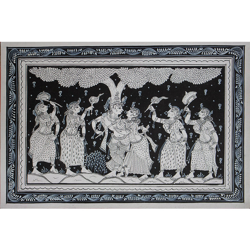 Orissa Pattachitra - Krishna Radha