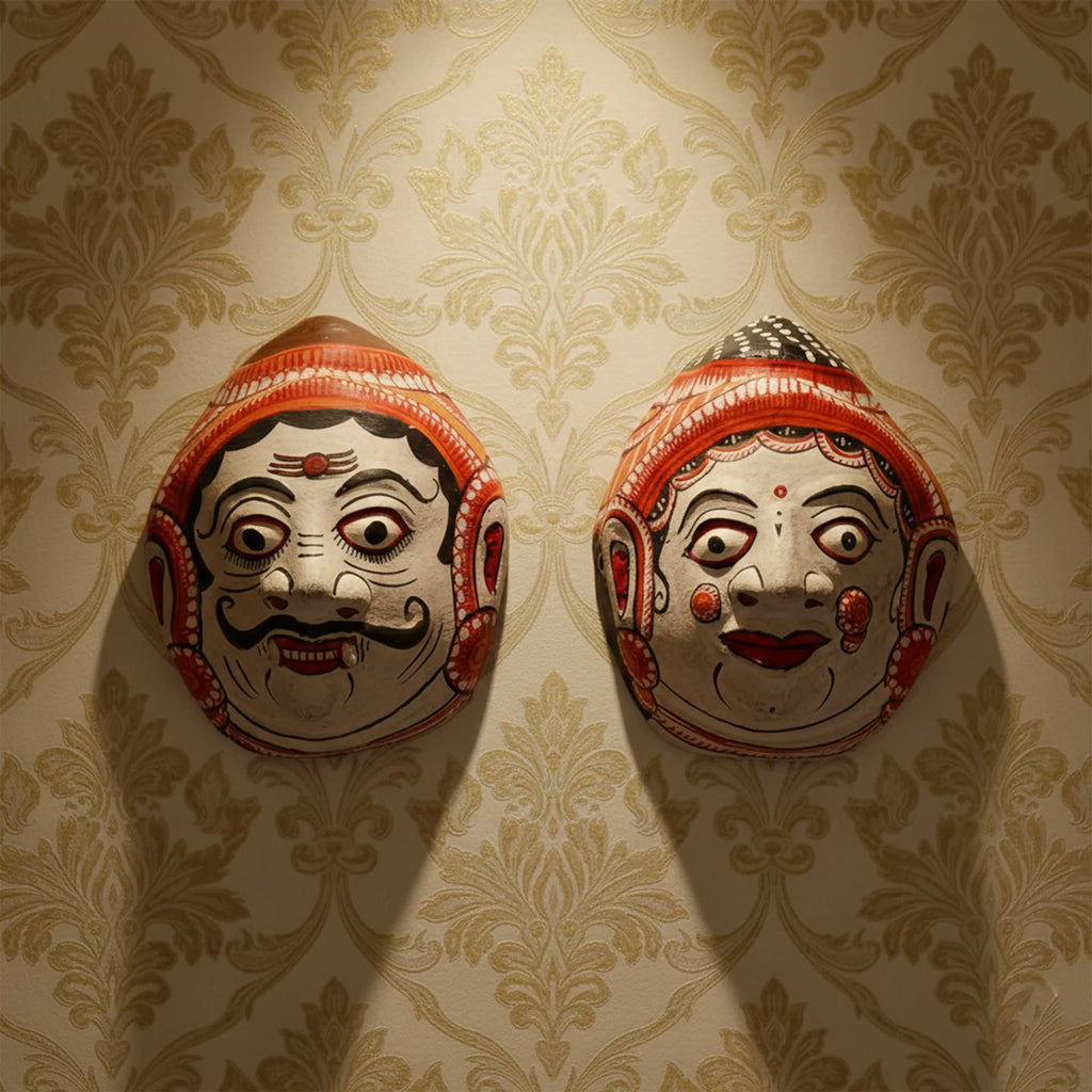 Orissa mask - Set of Man and Women