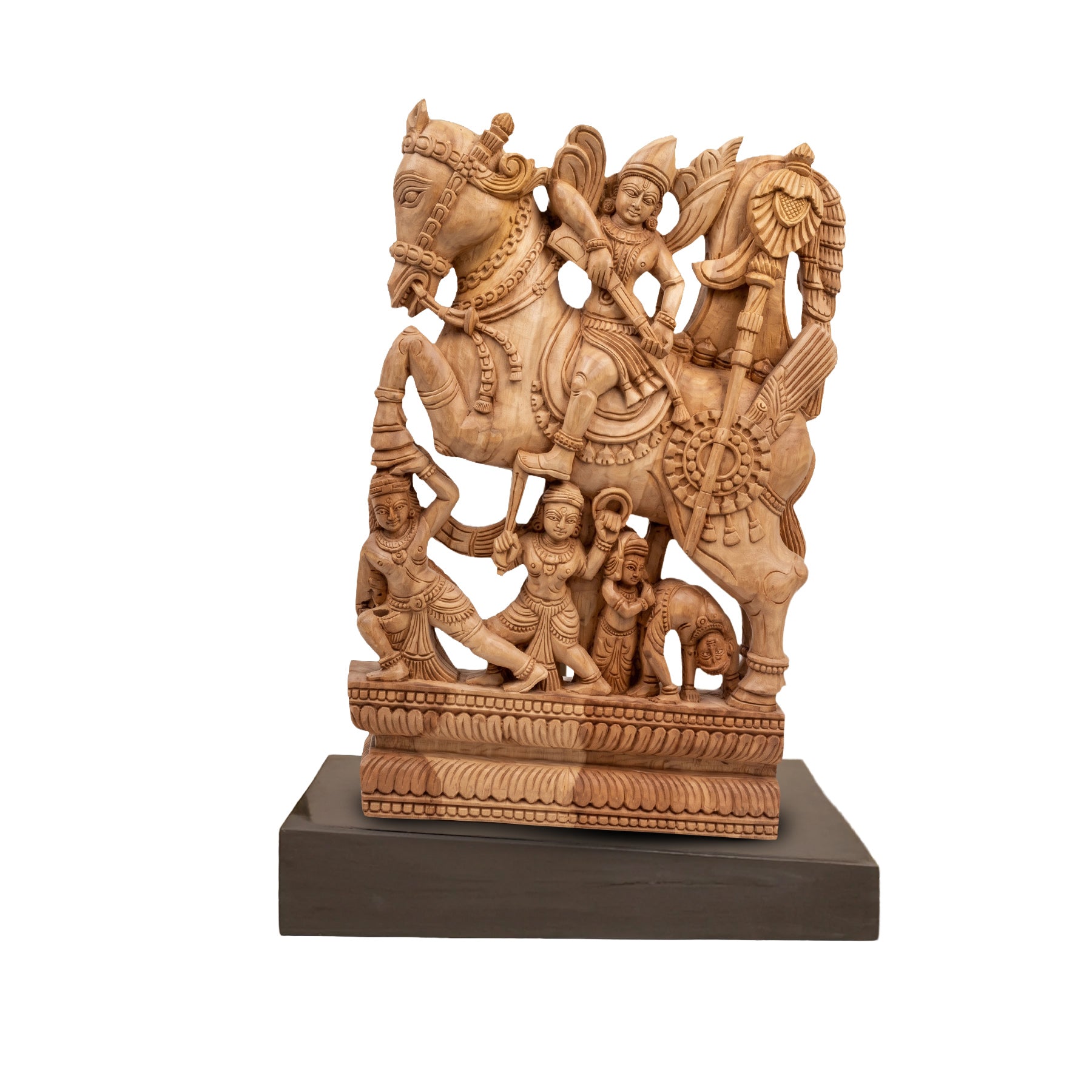 Wood sculpture Madhavamala - Warrior