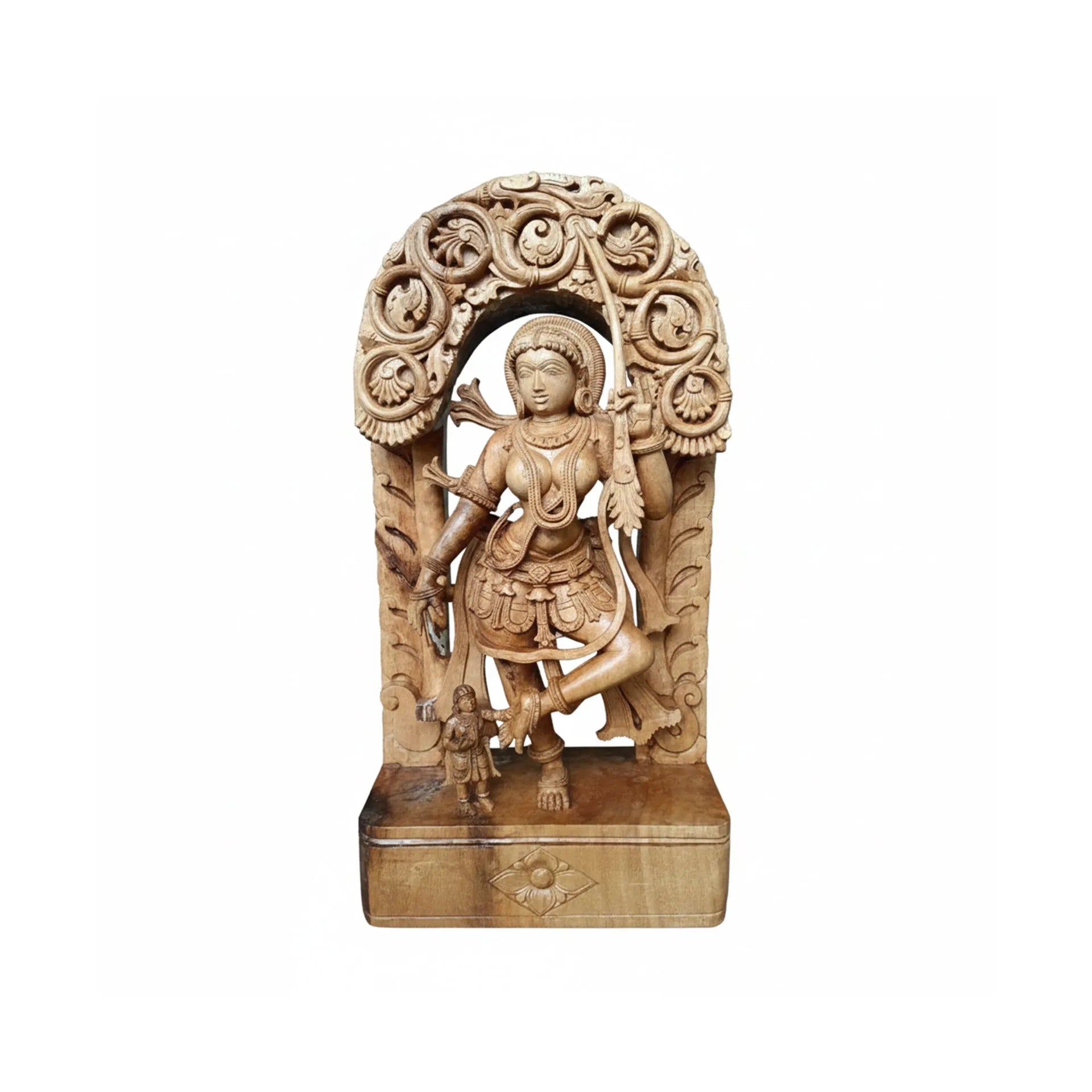 Wood sculpture Madhavamala - Ajanta Lady