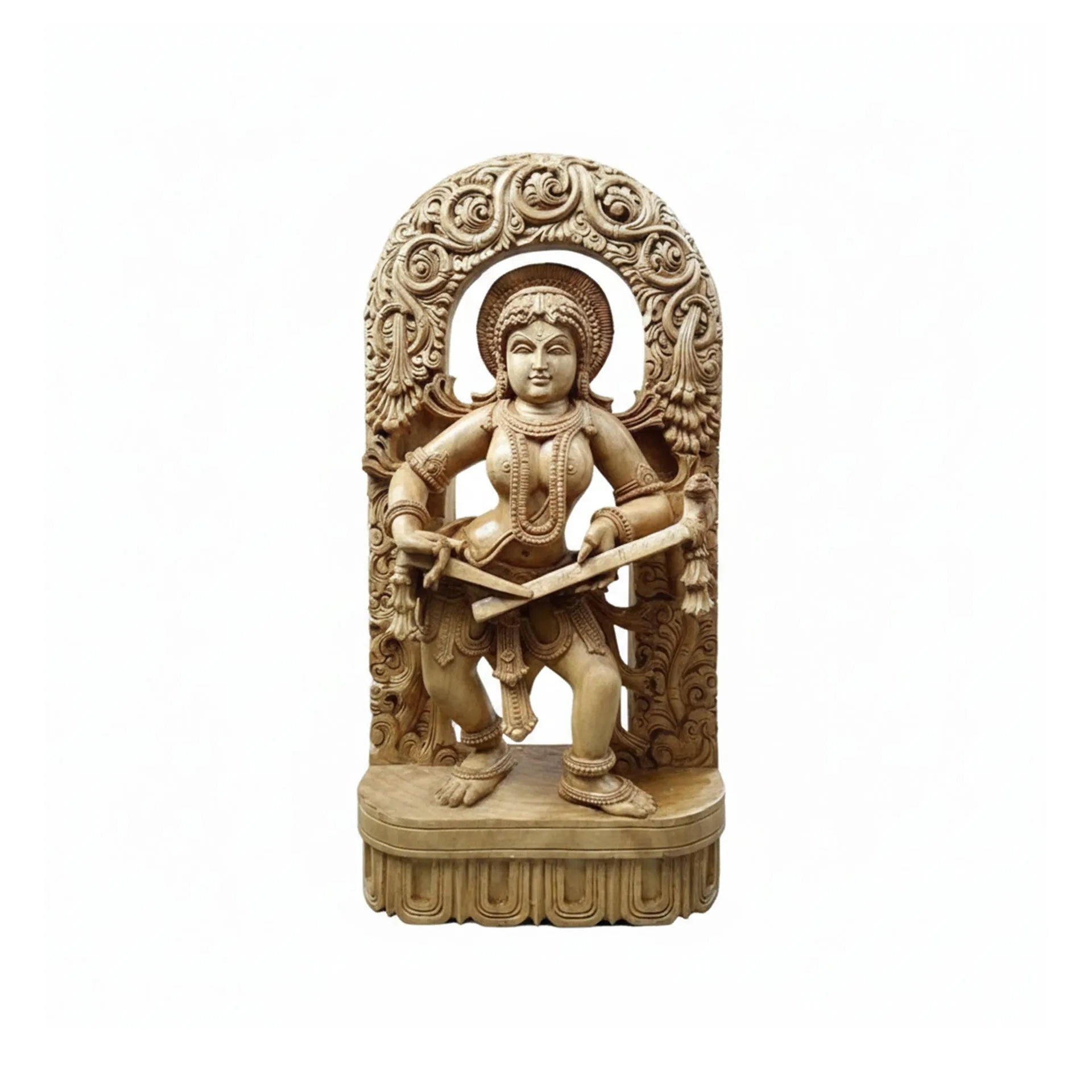 Wood sculpture Madhavamala - Ajanta Lady