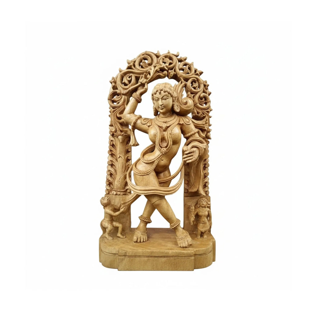Wood sculpture Madhavamala - Ajanta Lady