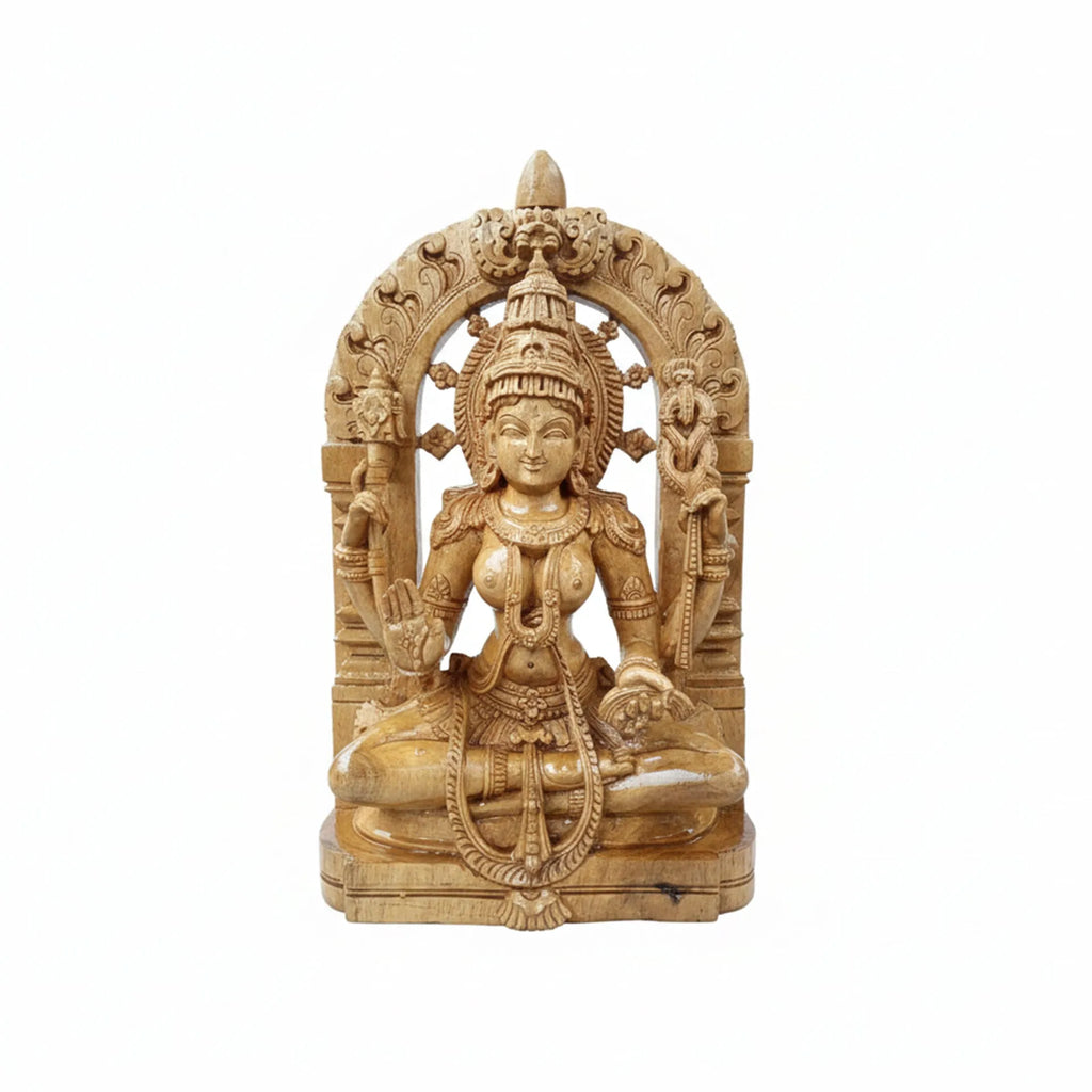 Wood sculpture Madhavamala - Laxmi Ji