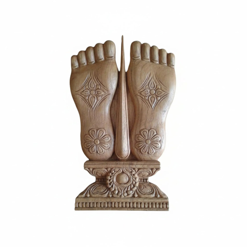 Wood sculpture Madhavamala -  Lord Balaji’s Feet Panel