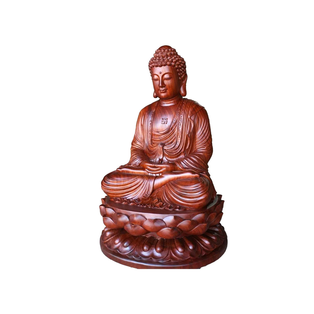 Wood sculpture Madhavamala - Buddha
