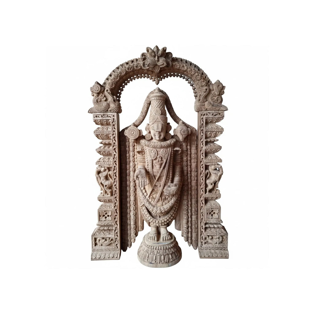 Wood sculpture Madhavamala - Balaji