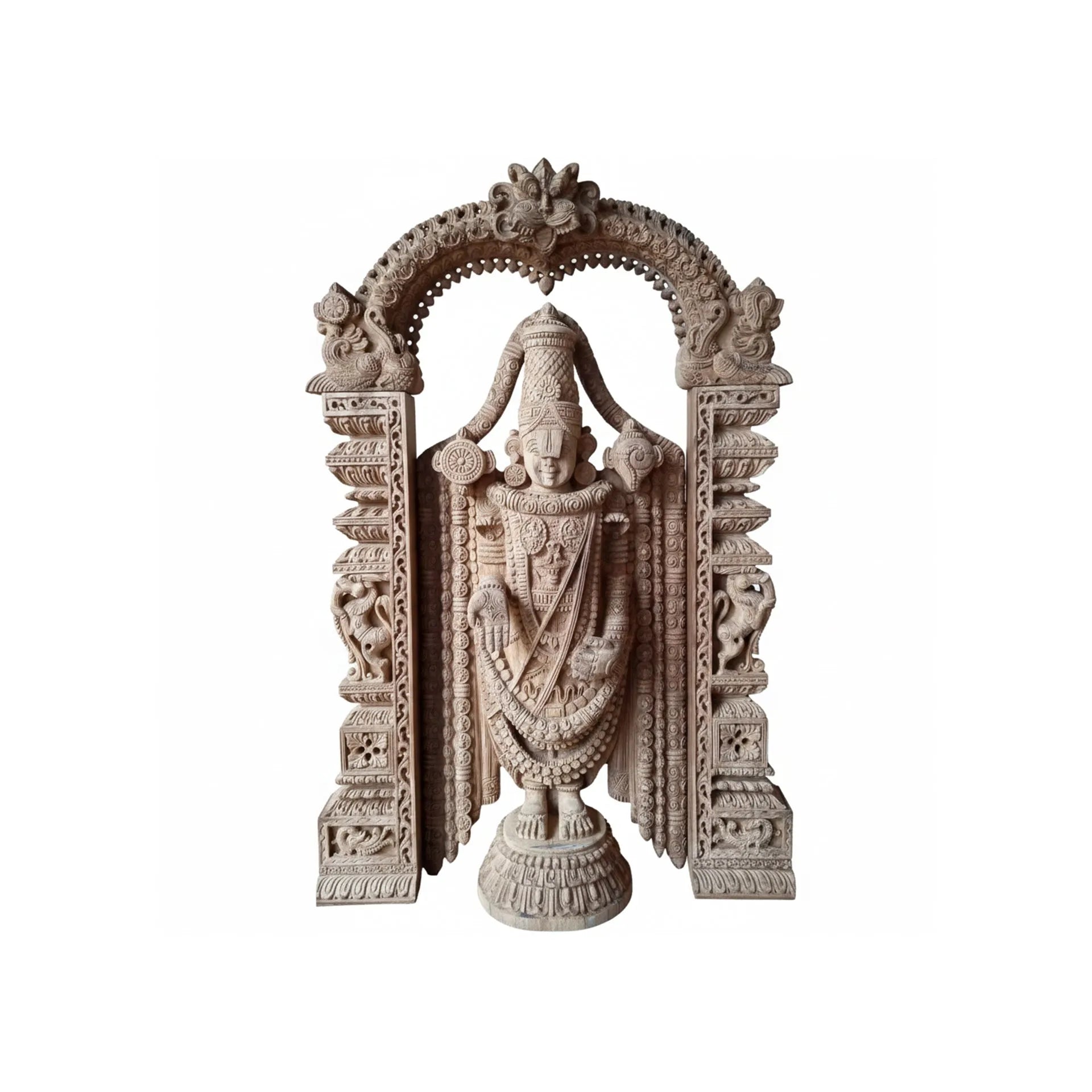 Wood sculpture Madhavamala - Balaji