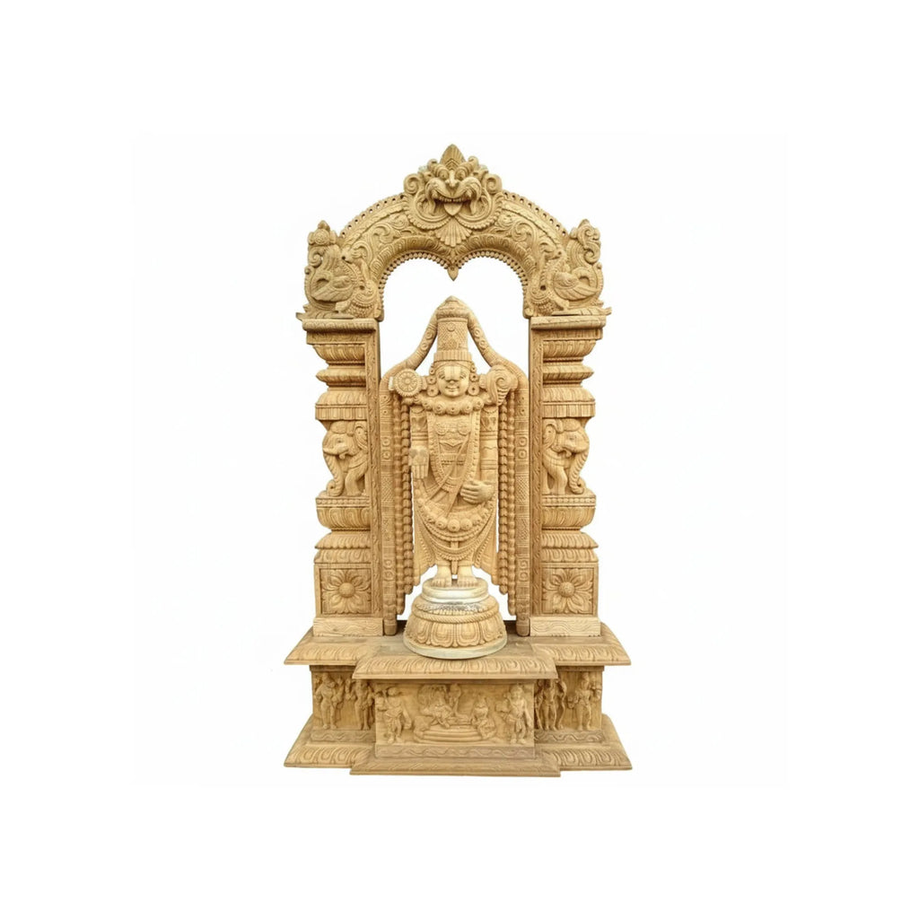 Wood sculpture Madhavamala - Balaji