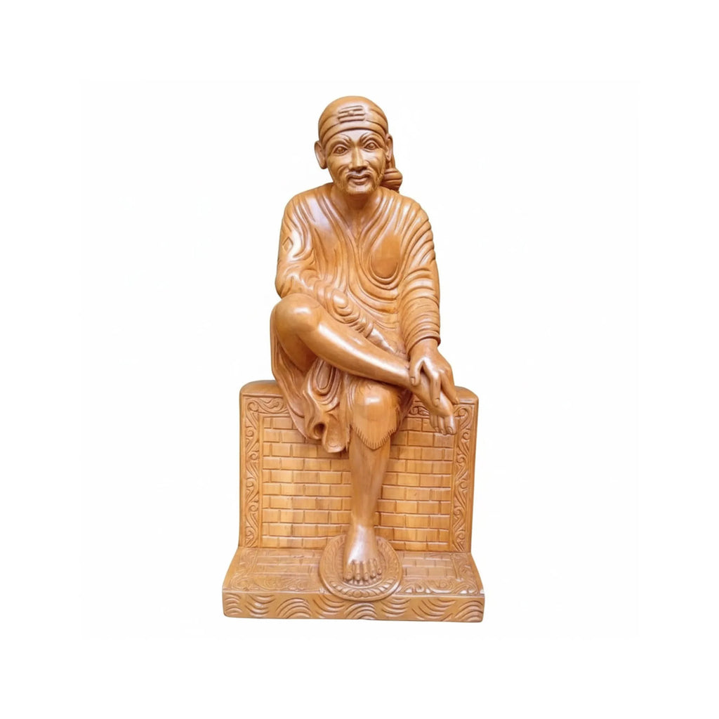 Wood sculpture Madhavamala - Sai Baba
