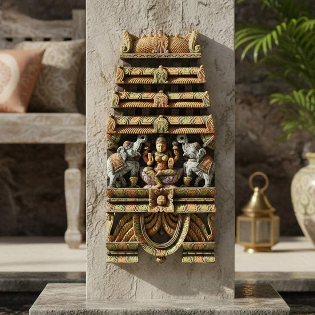 Wood sculpture Madhavamala - Temple