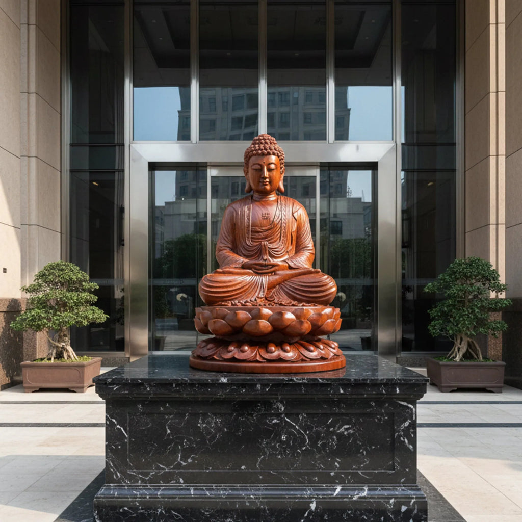 Wood sculpture Madhavamala - Buddha