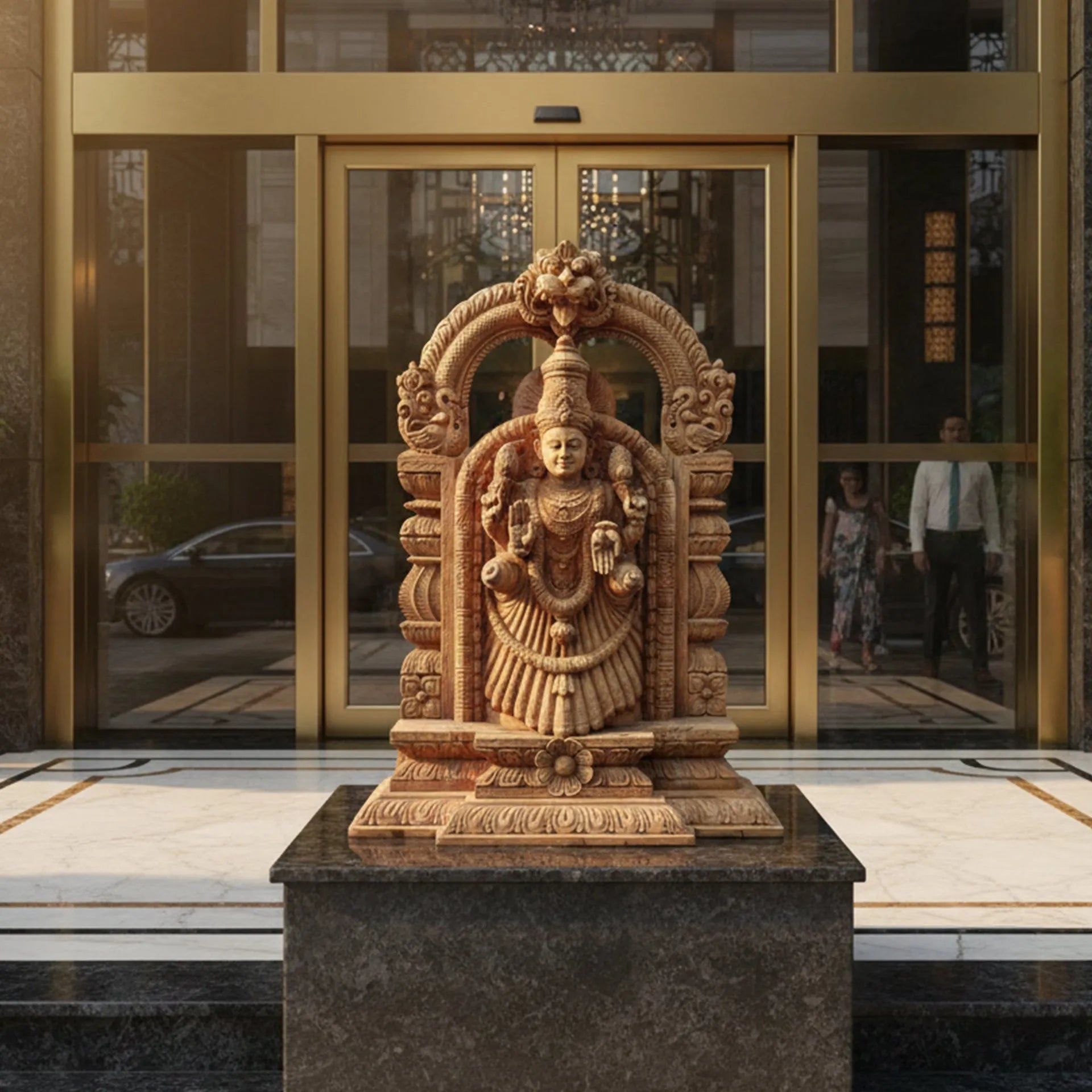Wood sculpture Madhavamala - Padmavati