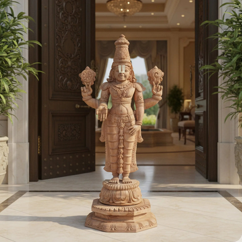 Wood sculpture Madhavamala - Kalyan Balaji
