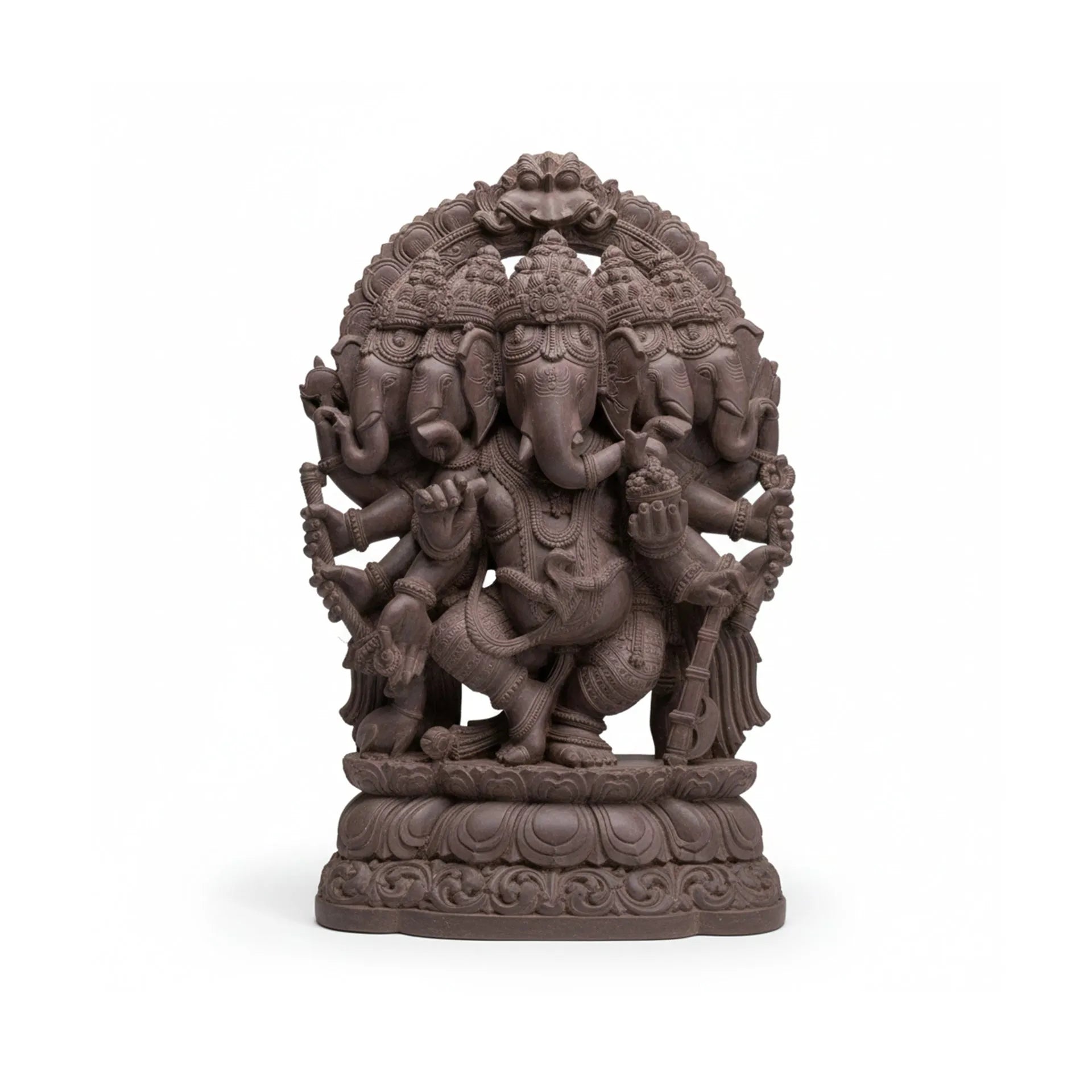 Orissa Stone Sculpture - Panchmukhi Ganesha