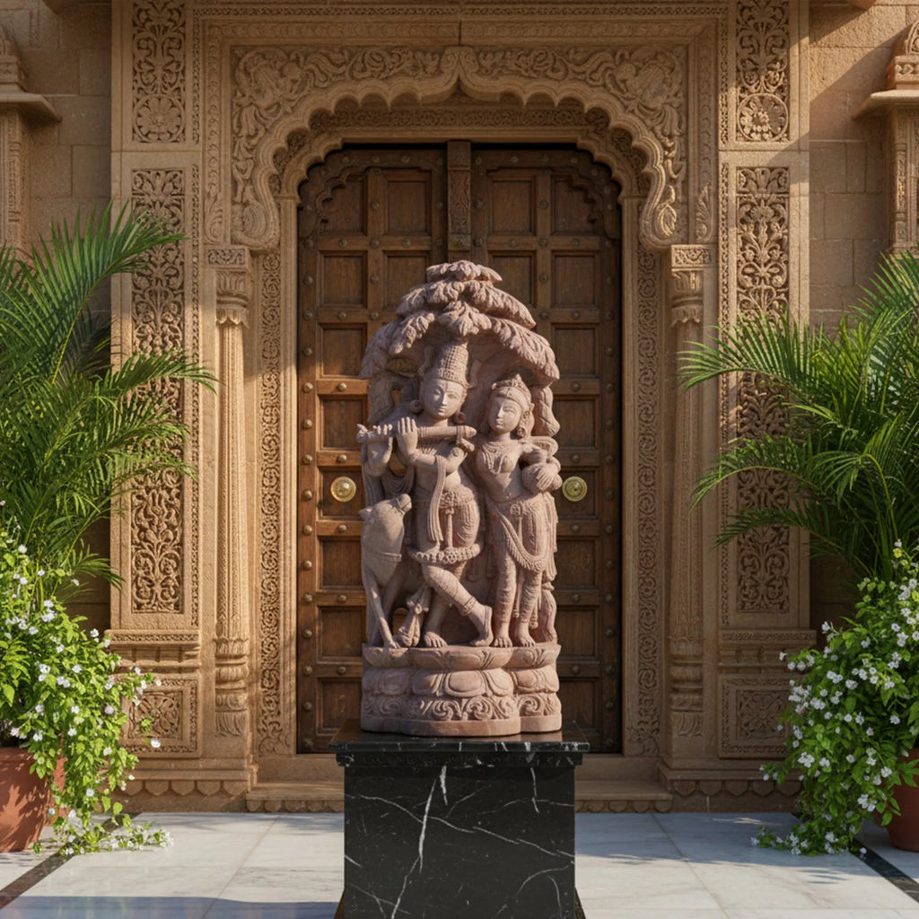 Orissa Stone Sculpture - Radha Krishna