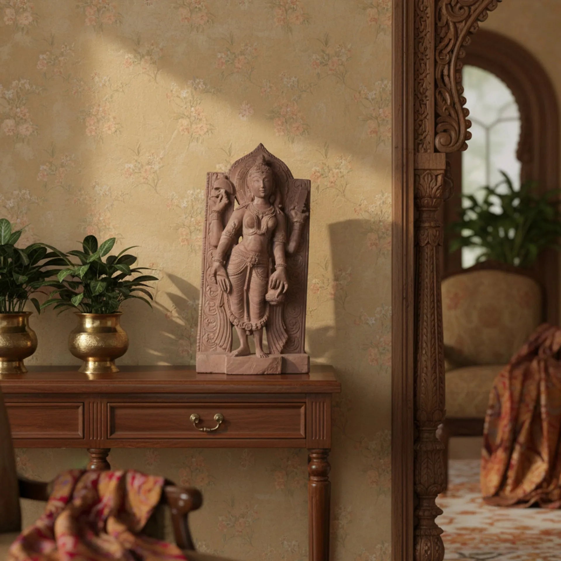 Orissa Stone Sculpture - Goddess Figure