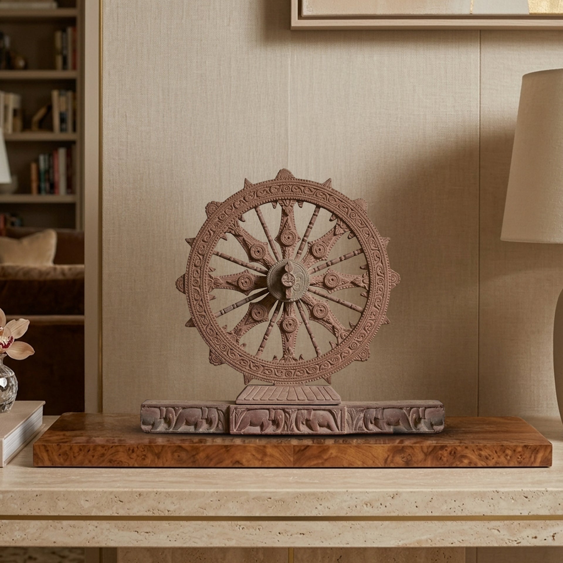 Orissa Stone Sculpture - Konark Wheel