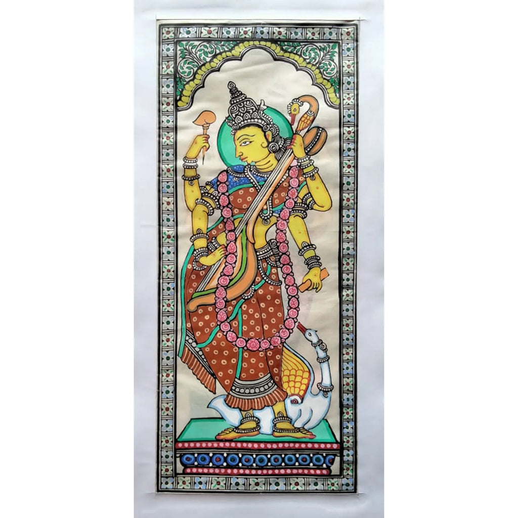 Orissa Pattachitra - Saraswati Maa