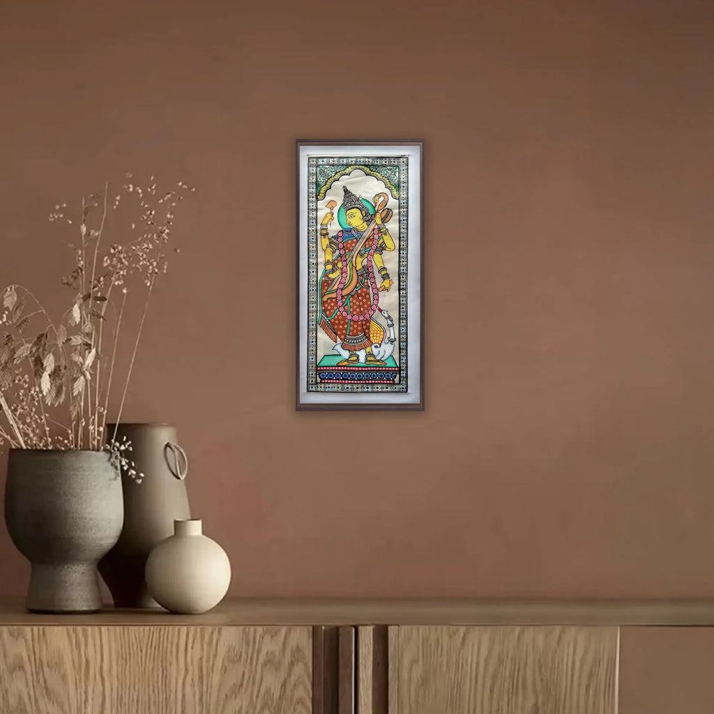 Orissa Pattachitra - Saraswati Maa