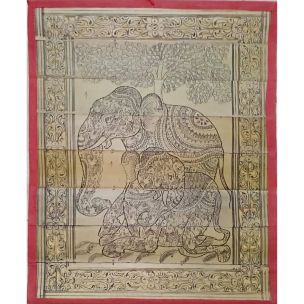 Palm Leaf - Ganesha Inside Elephant
