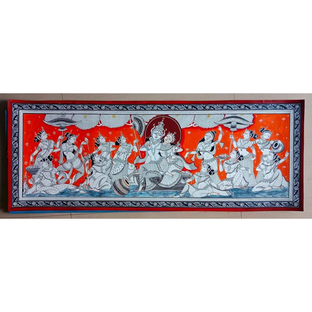 Orissa Pattachitra - Shree Krishna Raas Leela