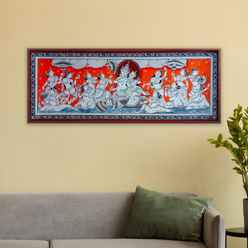 Orissa Pattachitra - Shree Krishna Raas Leela