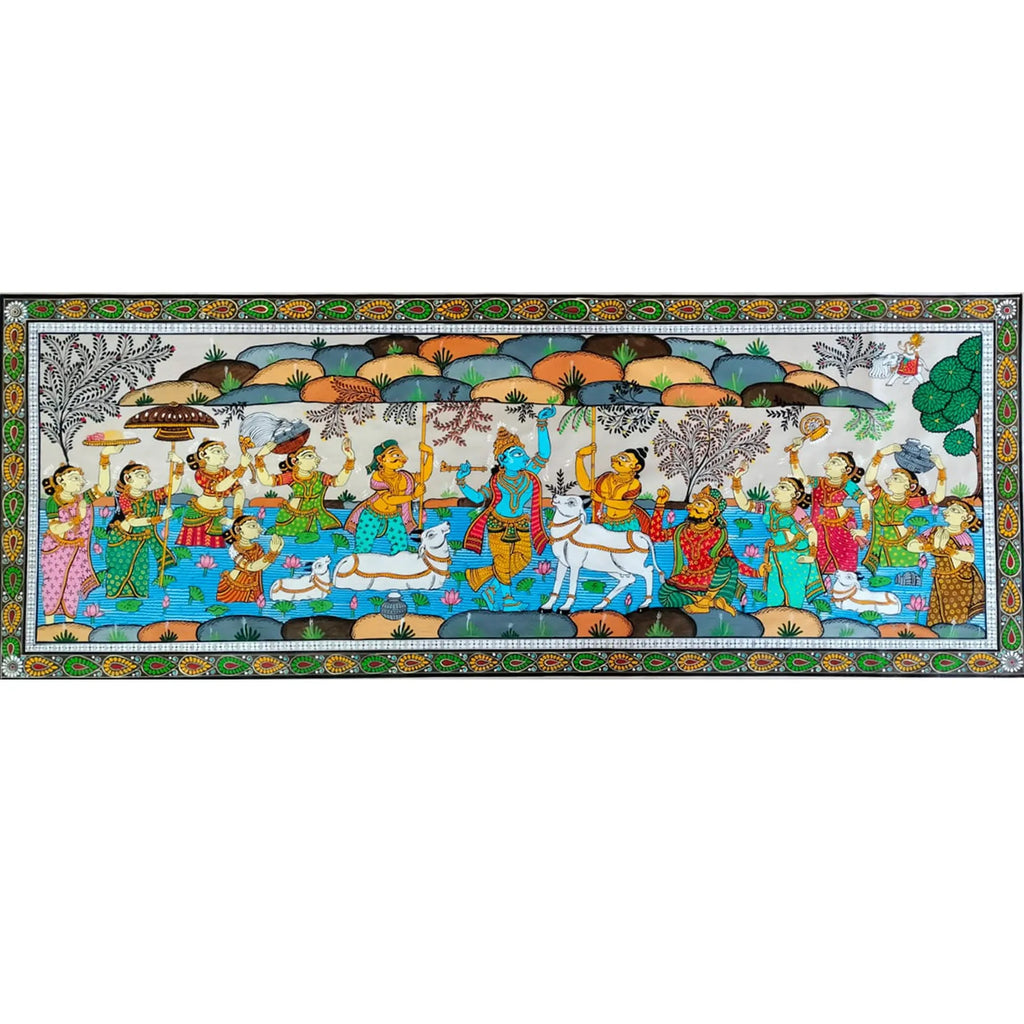 Orissa Pattachitra - Giri Govardhan