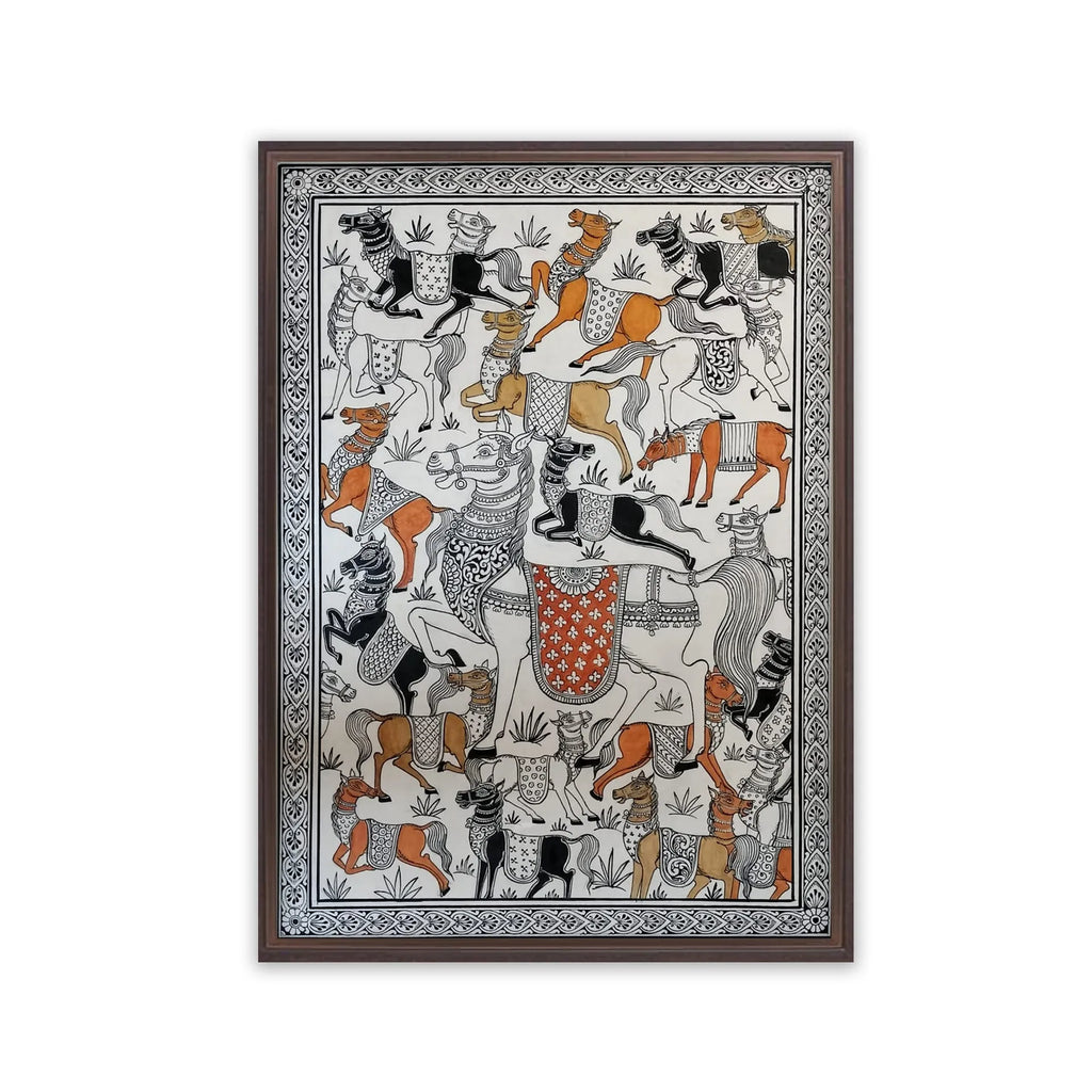 Orissa Pattachitra - Horses