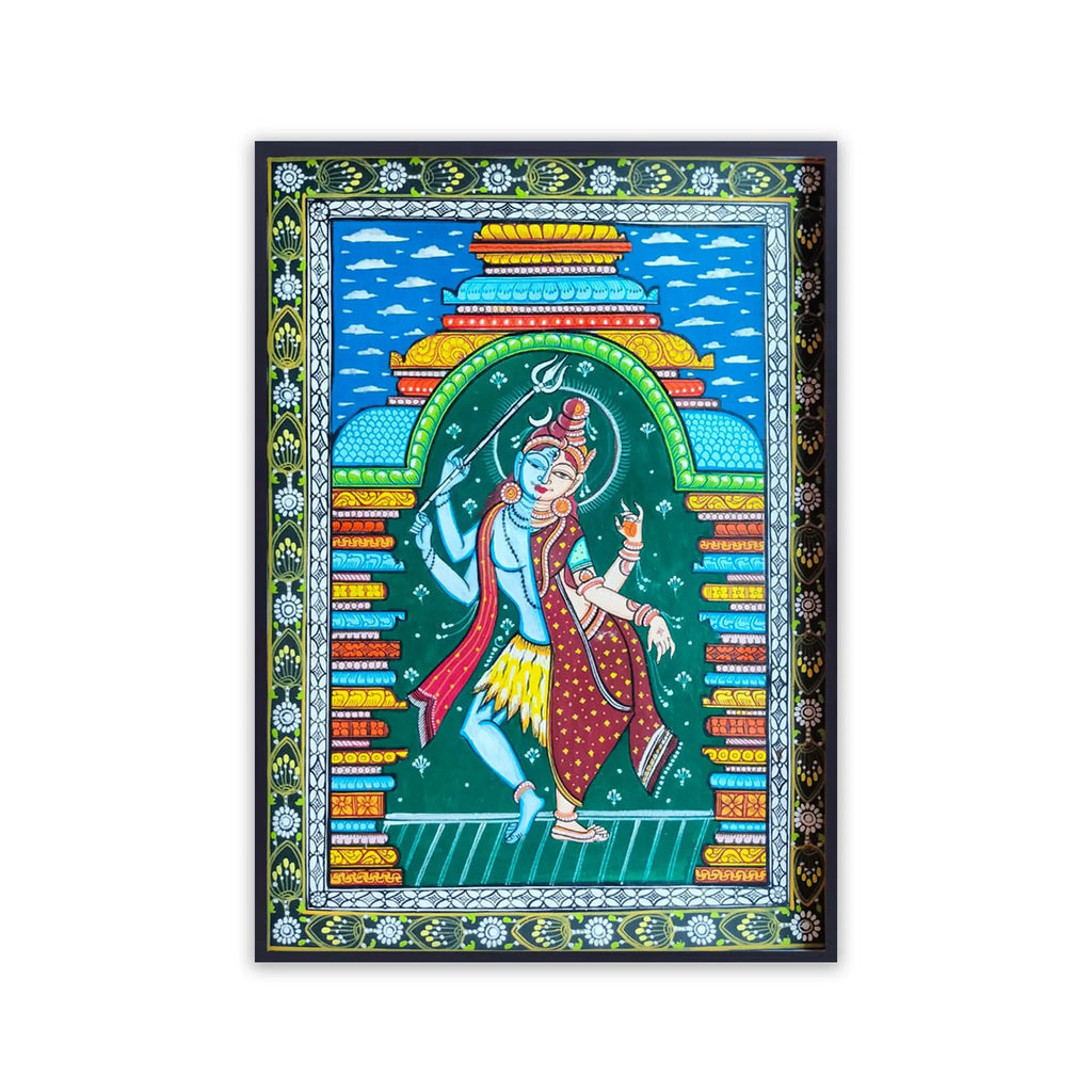 Orissa Pattachitra - Ardhanarishwar