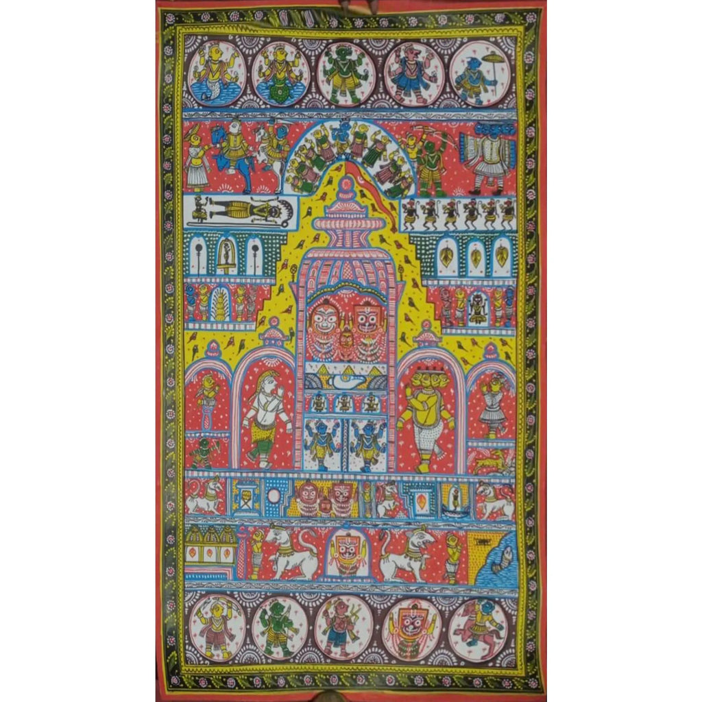 Orissa Pattachitra - Jagannath Temple