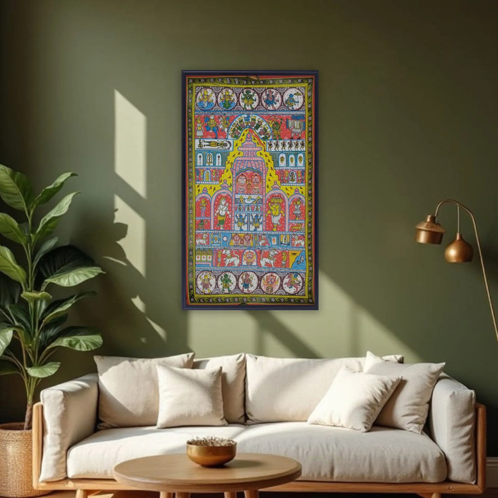 Orissa Pattachitra - Jagannath Temple