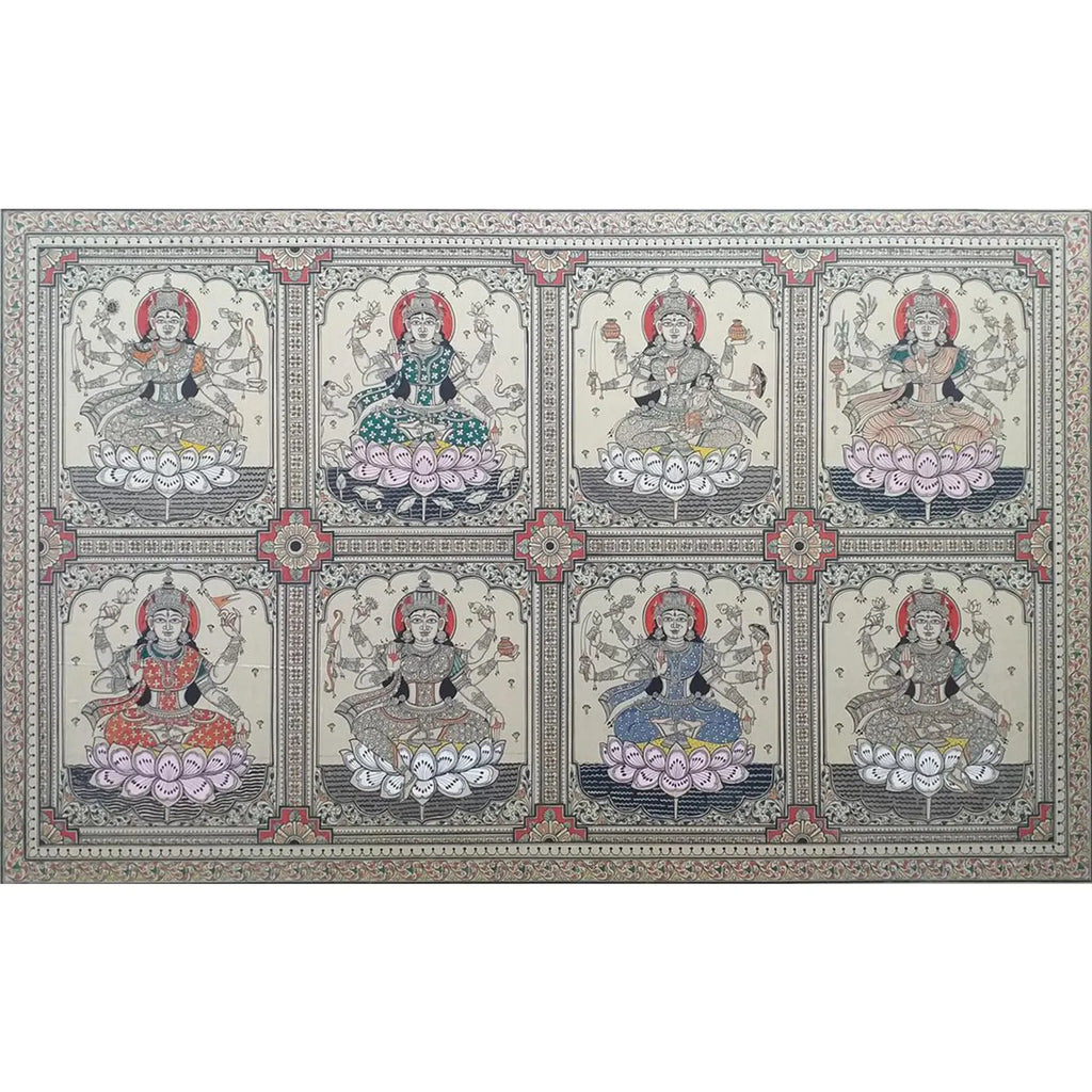 Orissa Pattachitra - Ashta Laxmi