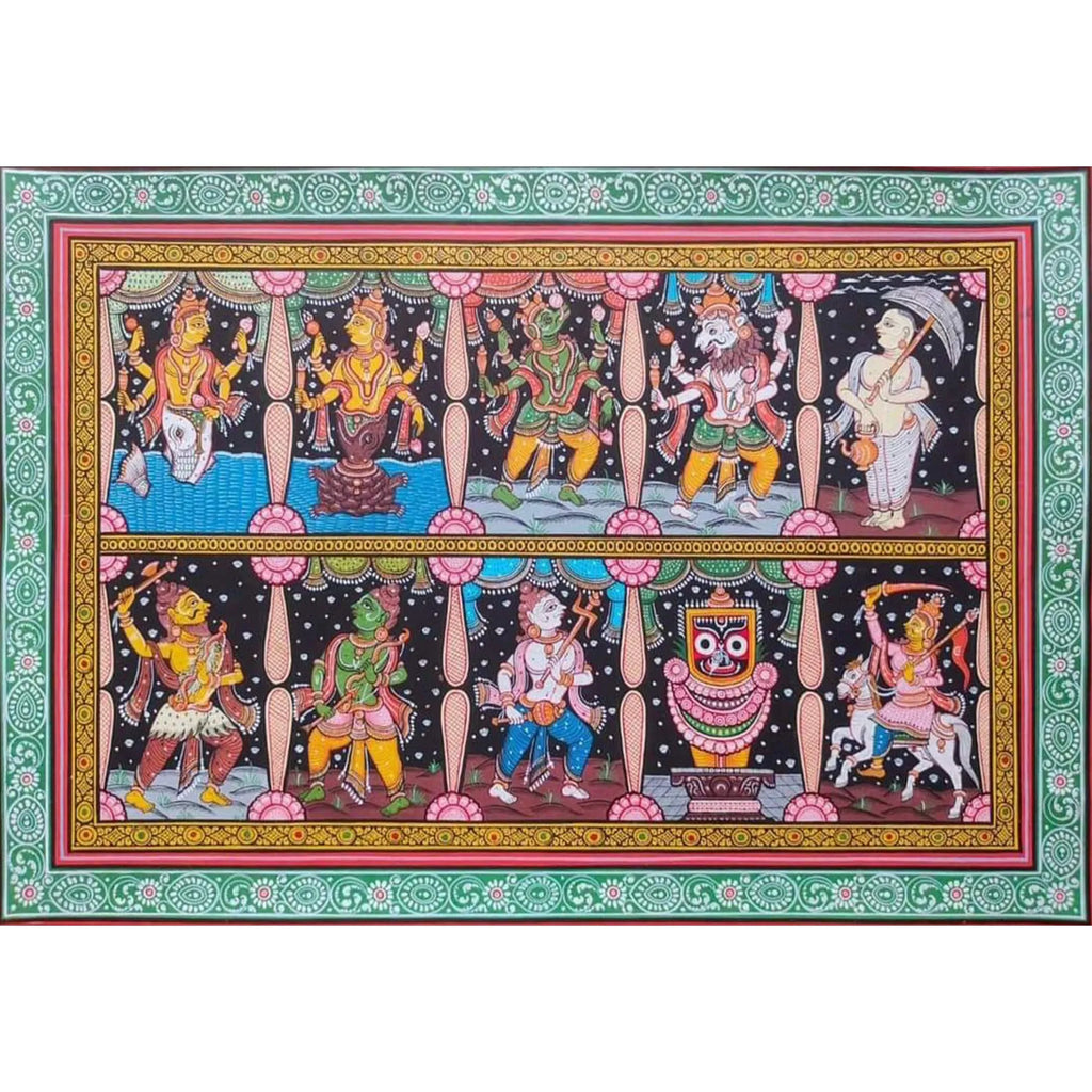 Orissa Pattachitra - Dasavtar