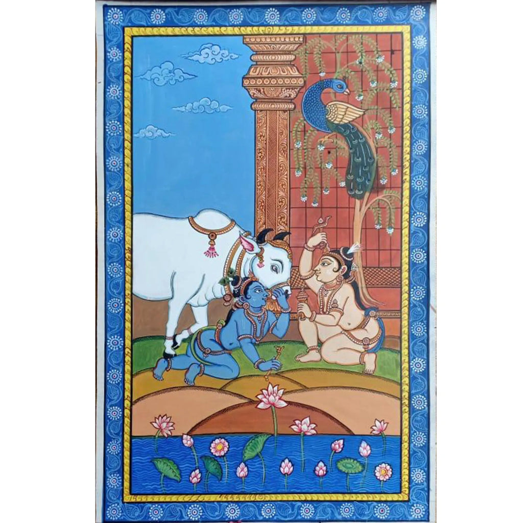 Orissa Pattachitra - Krishna Balram