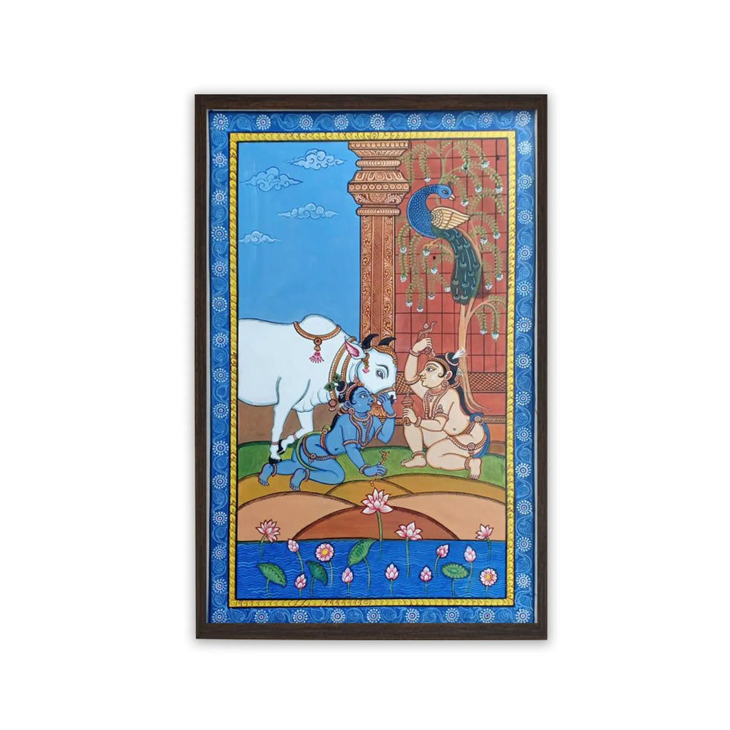 Orissa Pattachitra - Krishna Balram