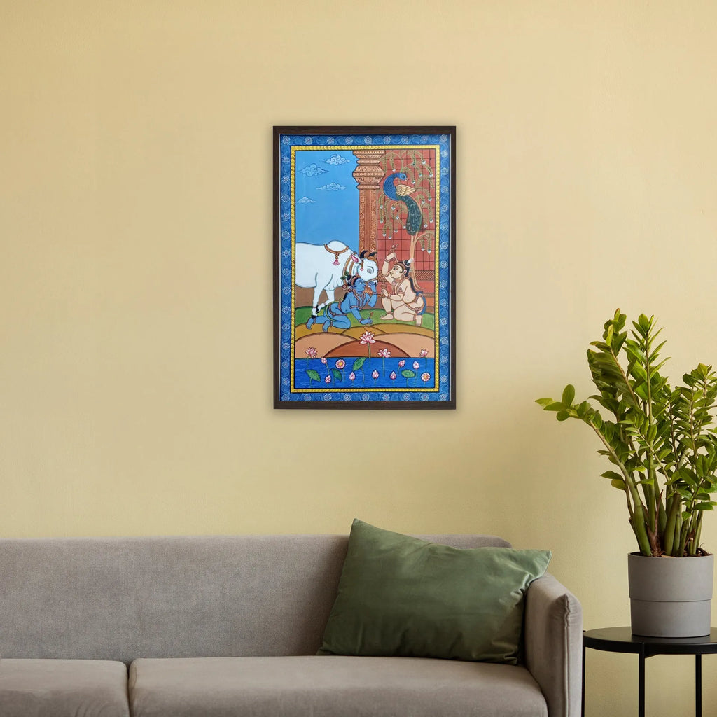Orissa Pattachitra - Krishna Balram