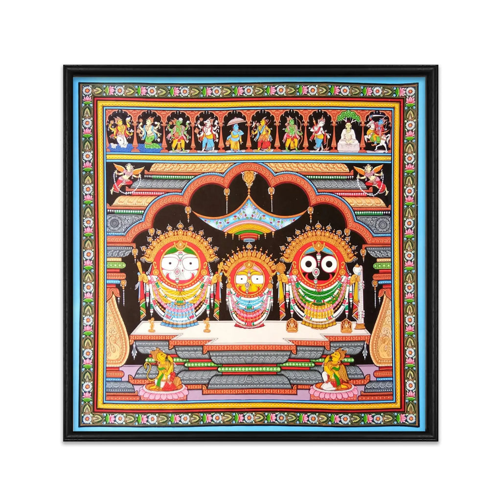 Orissa Pattachitra - Jagannath, BalRam , Subhadra