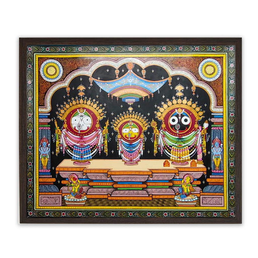 Orissa Pattachitra - Jagannath, BalRam , Subhadra