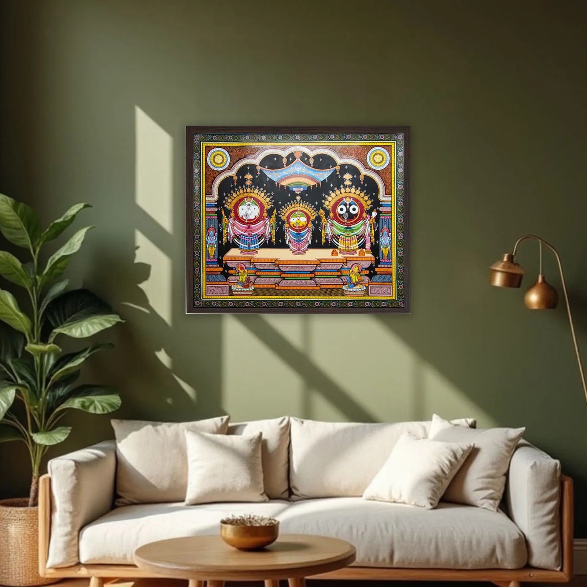 Orissa Pattachitra - Jagannath, BalRam , Subhadra