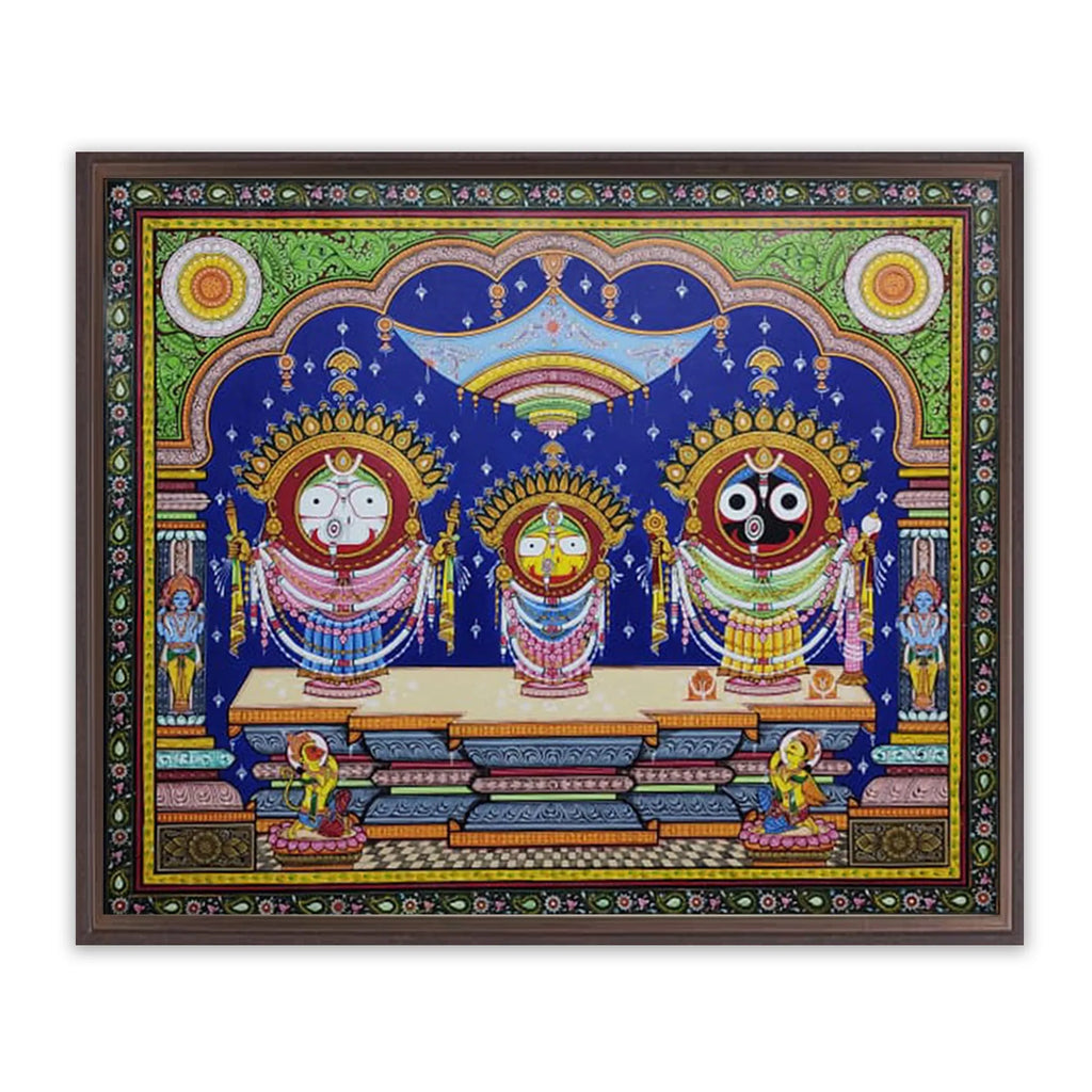 Orissa Pattachitra - Jagannath, BalRam , Subhadra