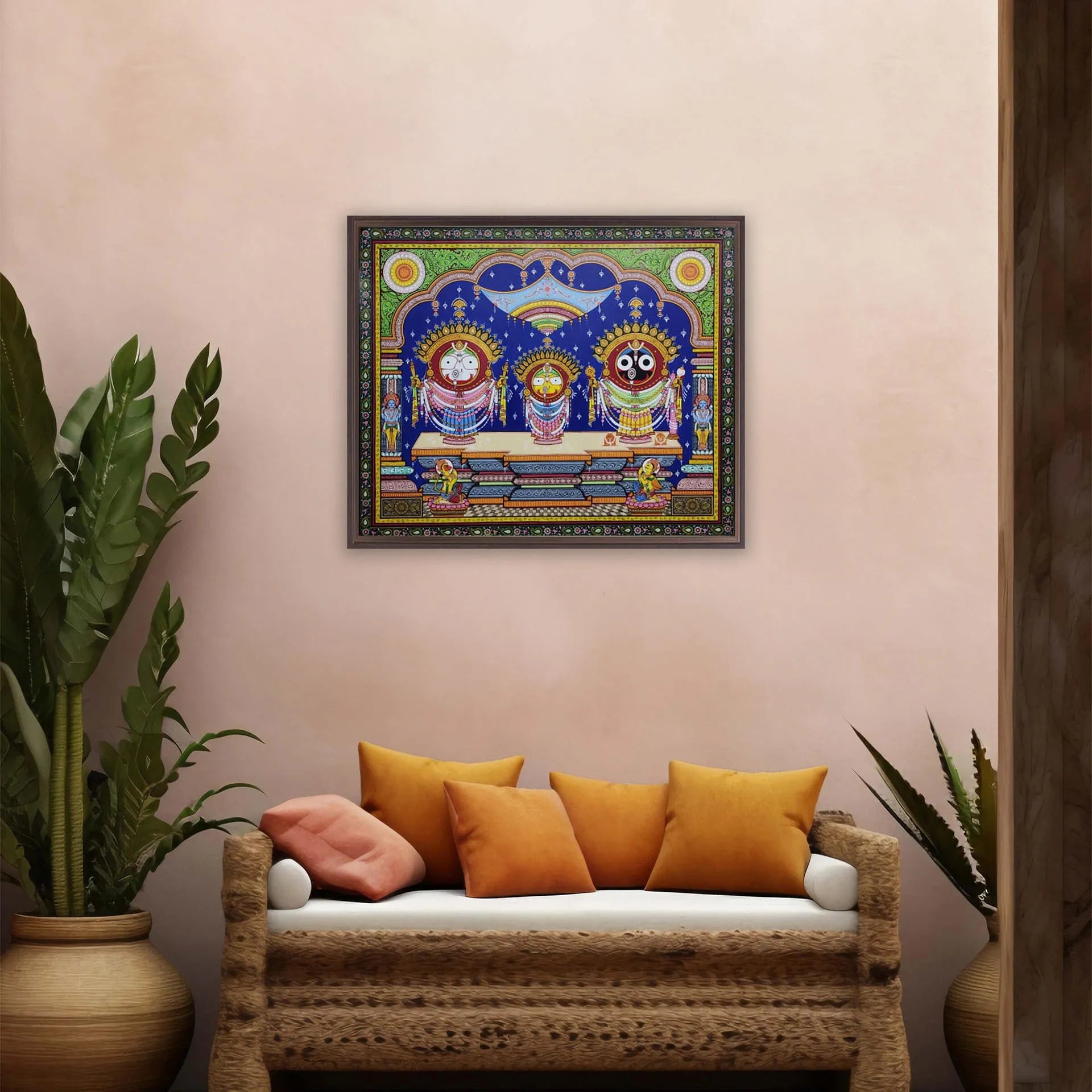 Orissa Pattachitra - Jagannath, BalRam , Subhadra