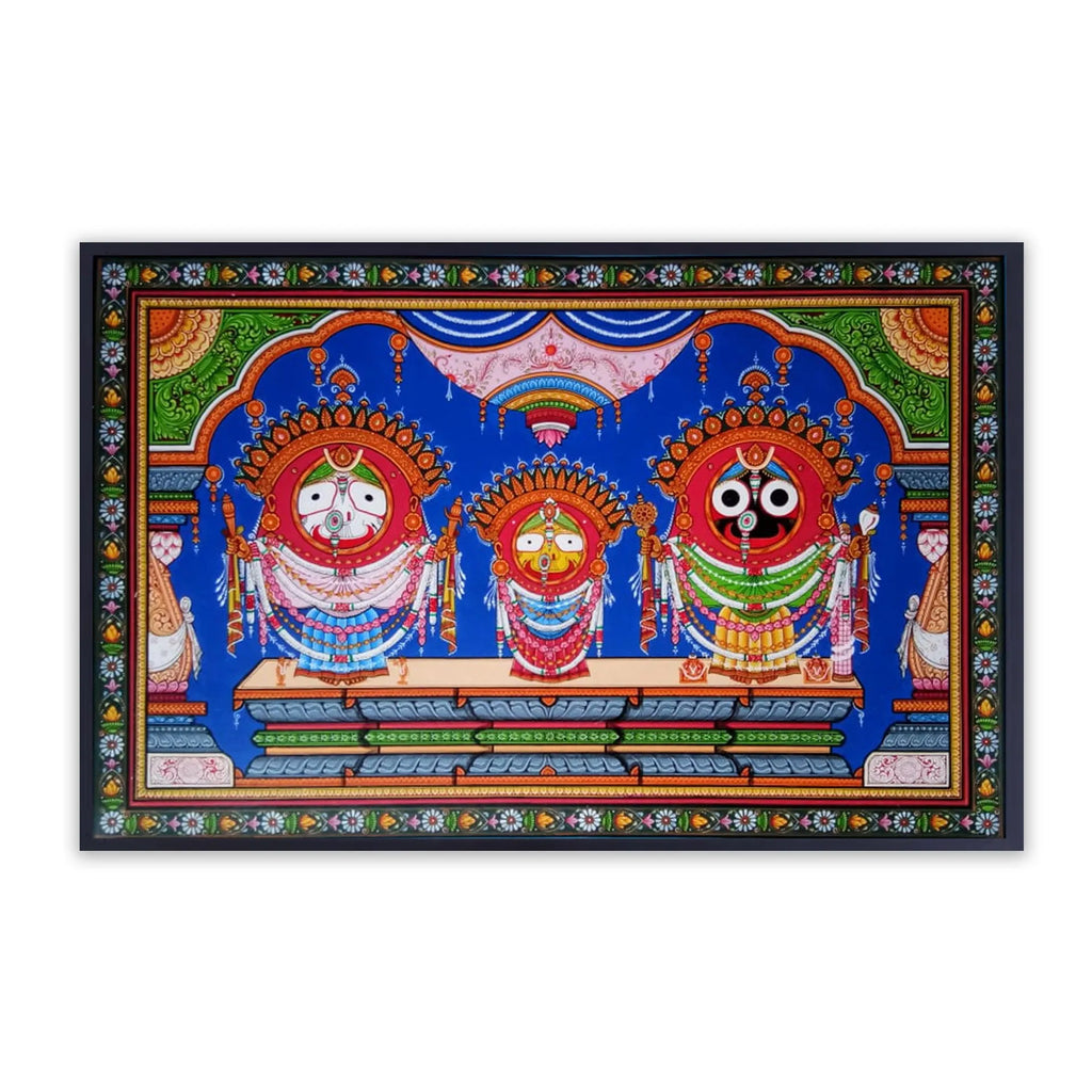 Orissa Pattachitra - Jagannath, BalRam , Subhadra