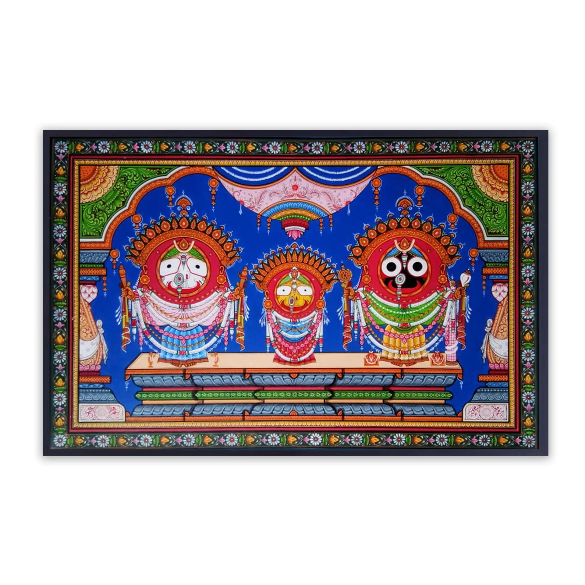 Orissa Pattachitra - Jagannath, BalRam , Subhadra