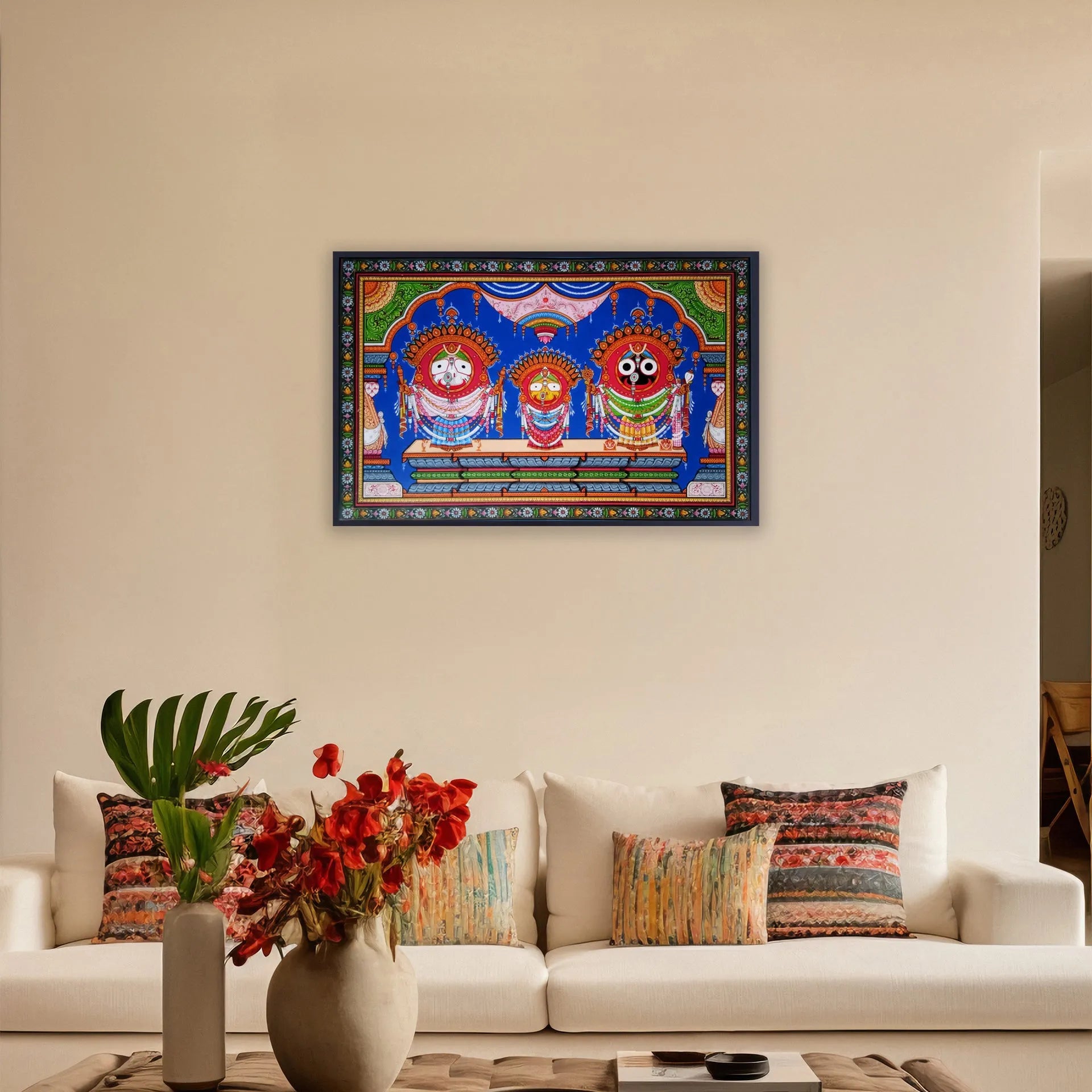 Orissa Pattachitra - Jagannath, BalRam , Subhadra