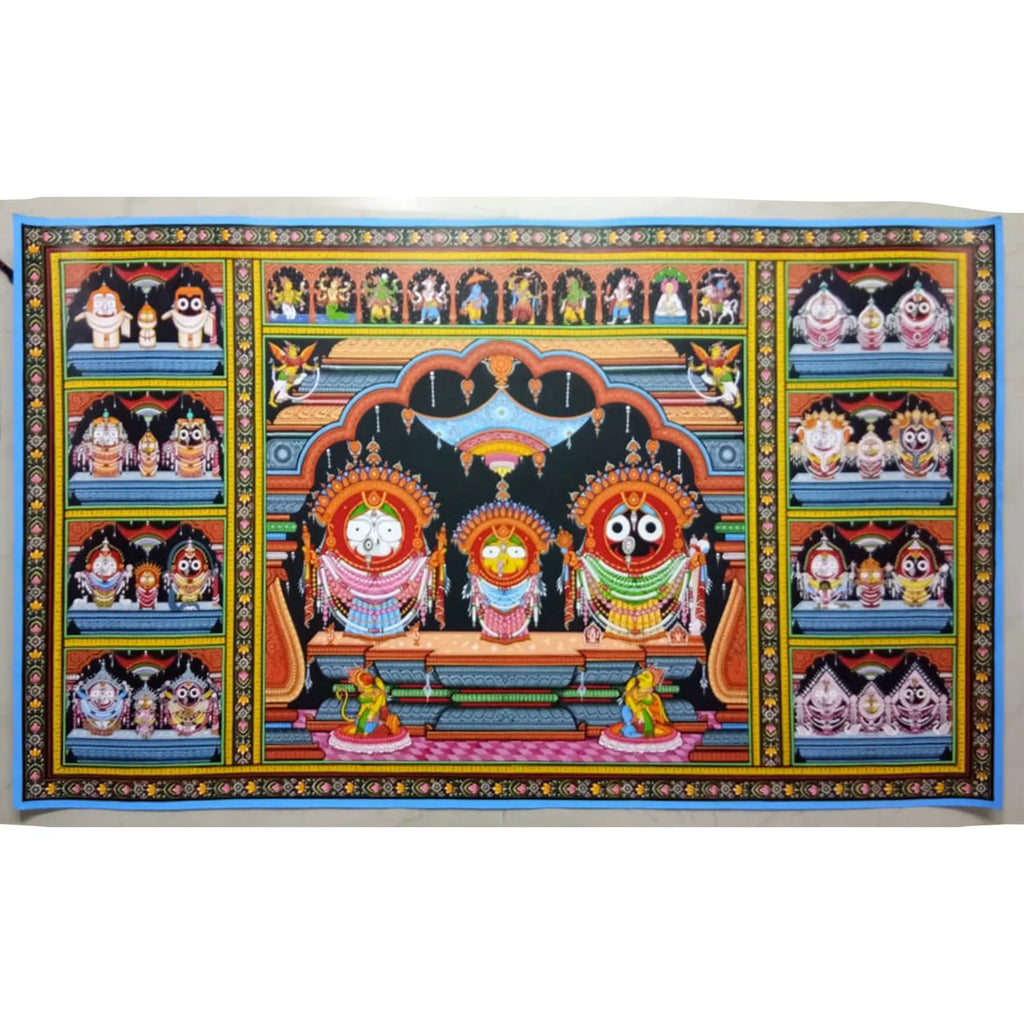 Orissa Pattachitra - Jagannath, BalRam , Subhadra