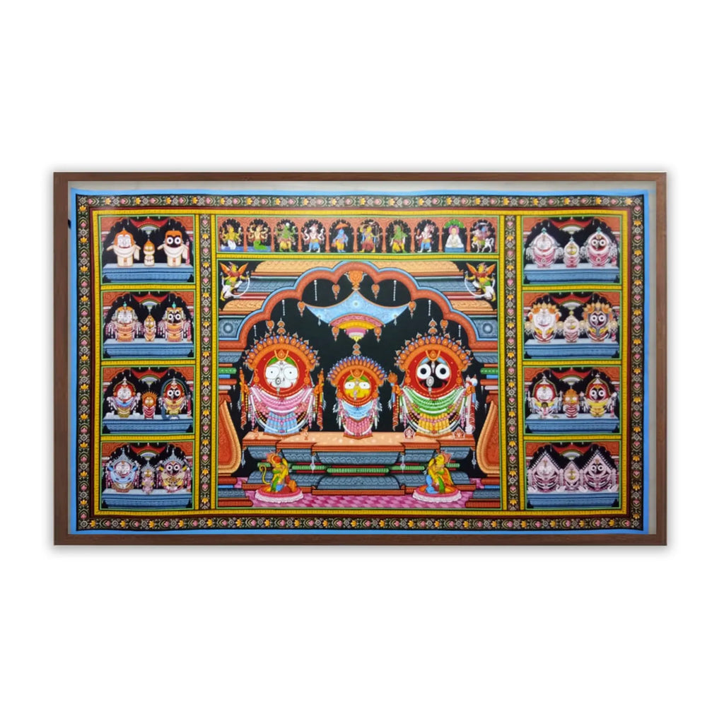 Orissa Pattachitra - Jagannath, BalRam , Subhadra