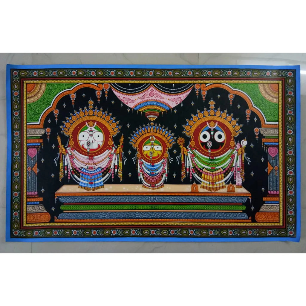 Orissa Pattachitra - Jagannath, BalRam , Subhadra