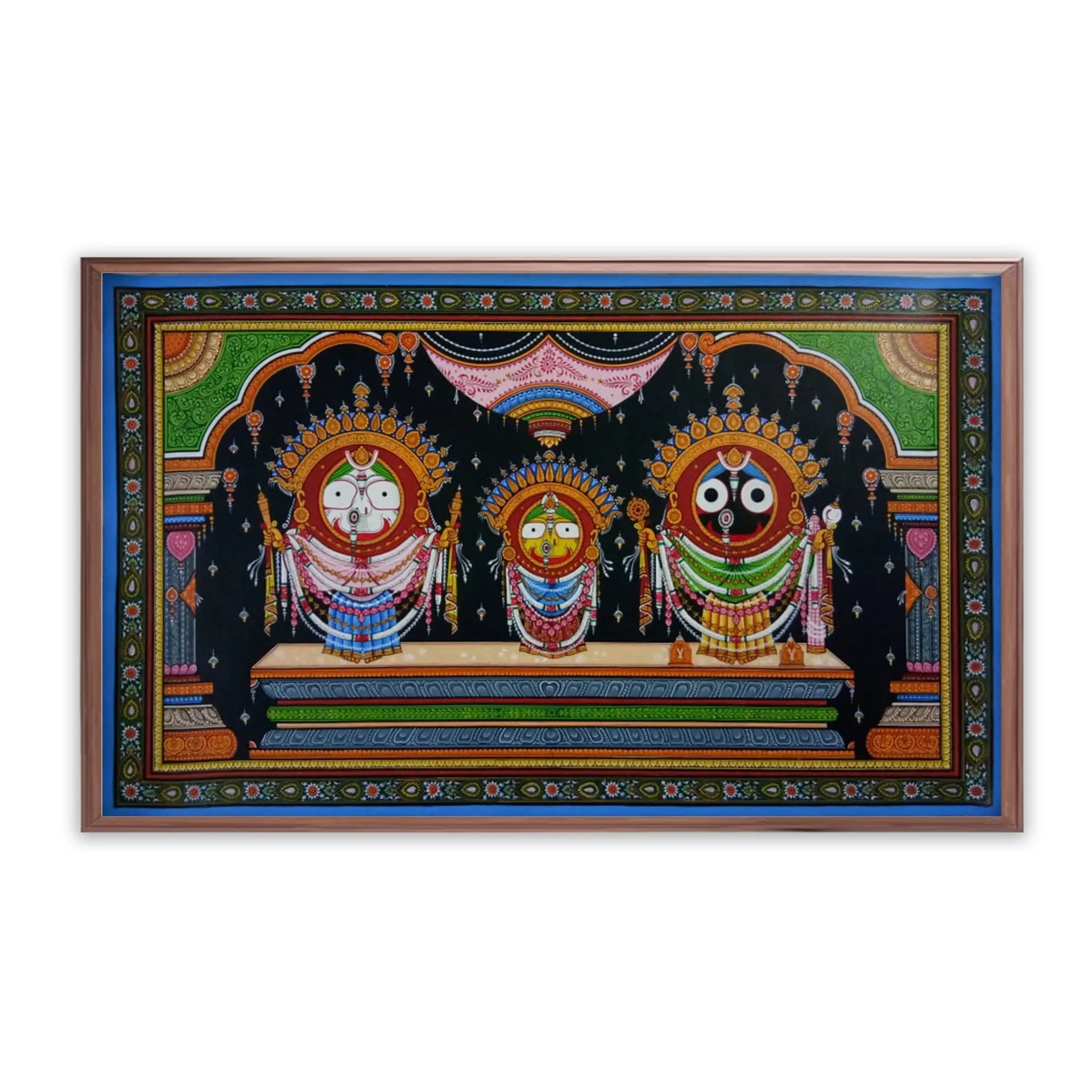 Orissa Pattachitra - Jagannath, BalRam , Subhadra