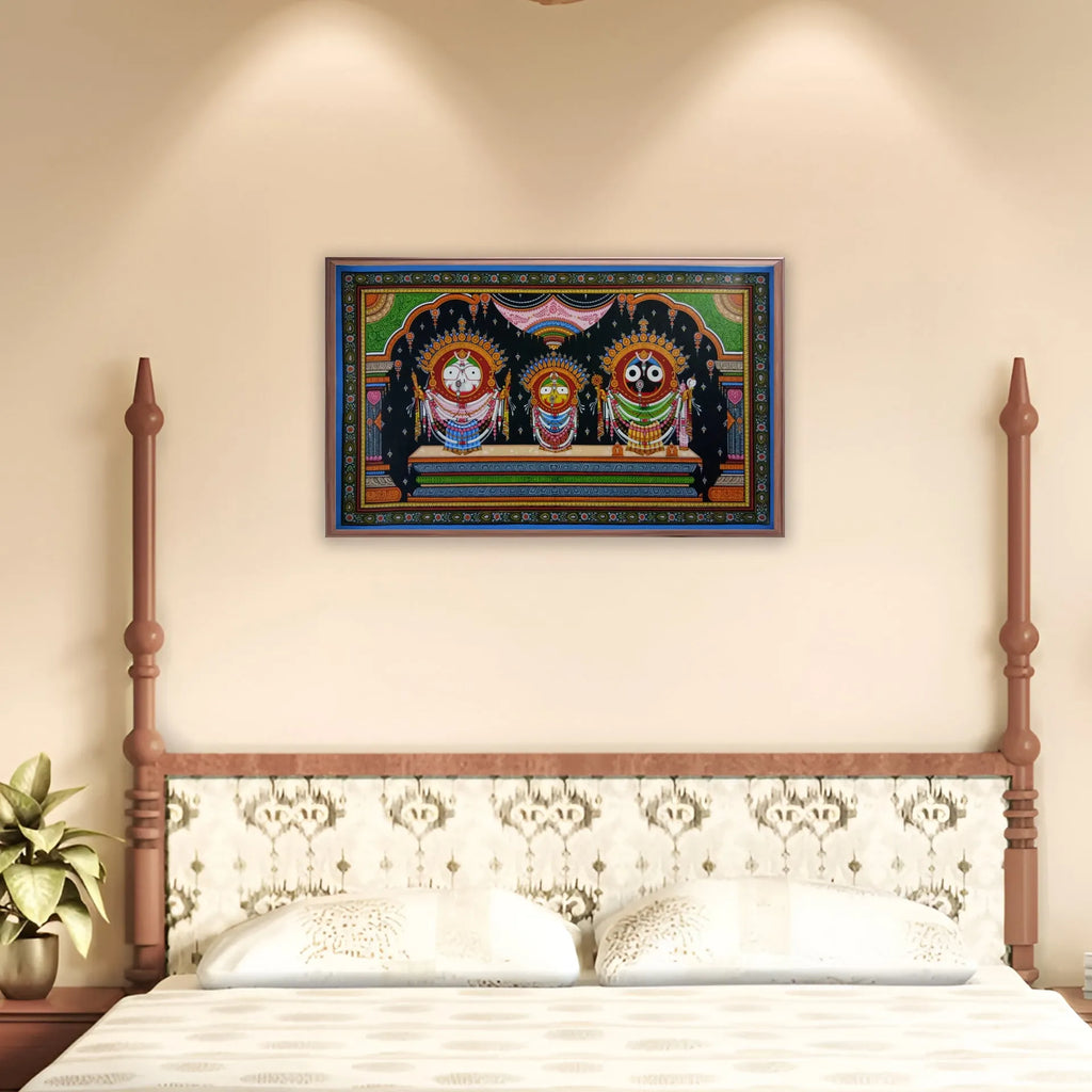Orissa Pattachitra - Jagannath, BalRam , Subhadra